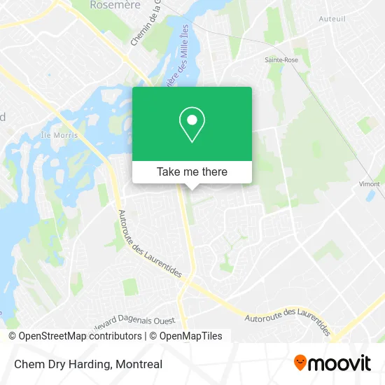 Chem Dry Harding map