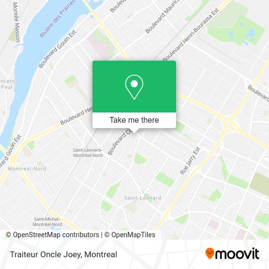 Traiteur Oncle Joey map
