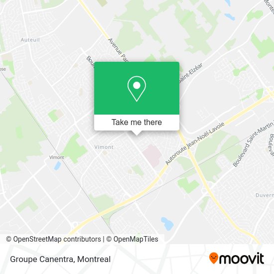 Groupe Canentra map
