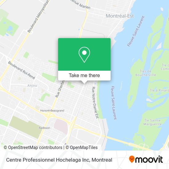 Centre Professionnel Hochelaga Inc map