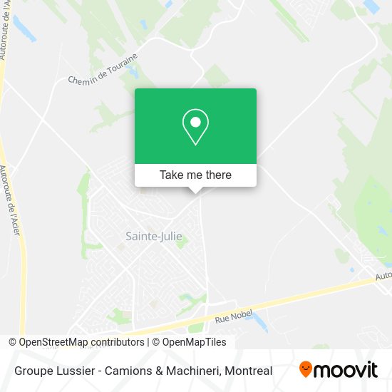 Groupe Lussier - Camions & Machineri map