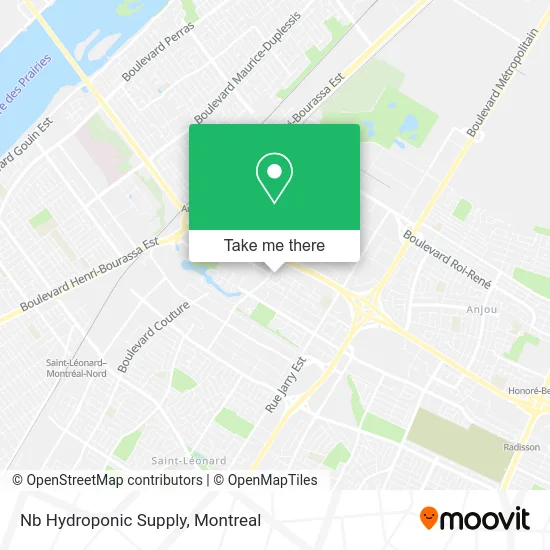 Nb Hydroponic Supply map