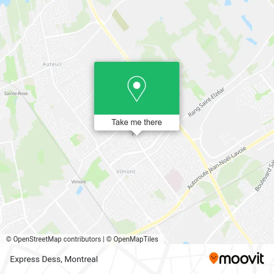 Express Dess map