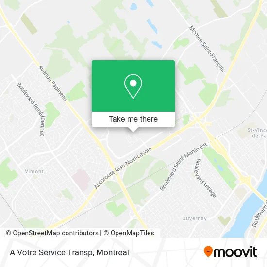 A Votre Service Transp map