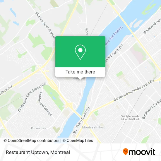 Restaurant Uptown map