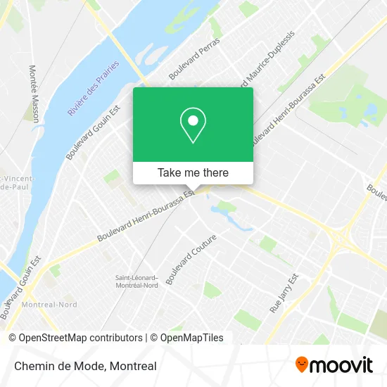 Chemin de Mode map