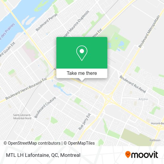 MTL LH Lafontaine, QC map