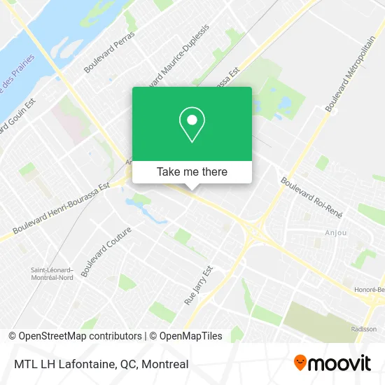 MTL LH Lafontaine, QC map