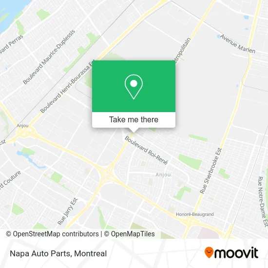 Napa Auto Parts map