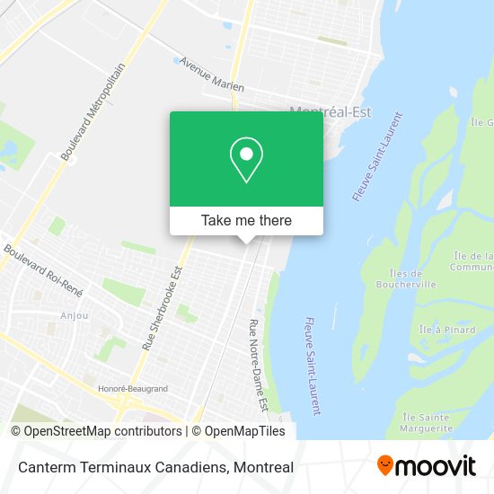 Canterm Terminaux Canadiens map