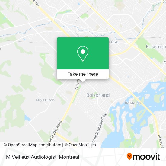 M Veilleux Audiologist map