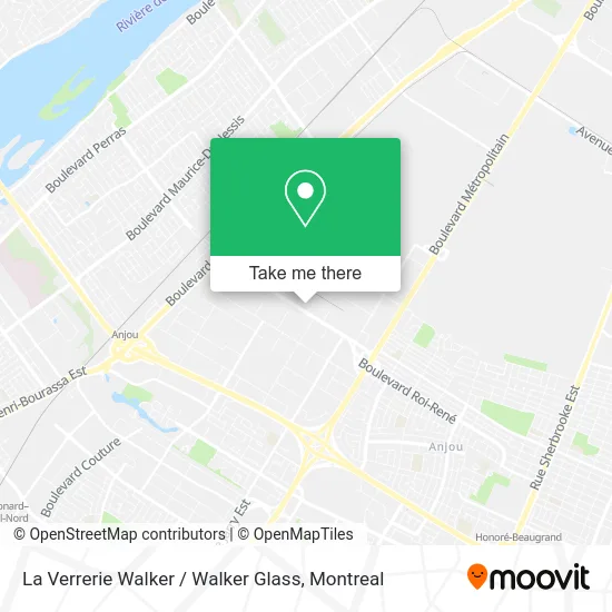 La Verrerie Walker / Walker Glass map