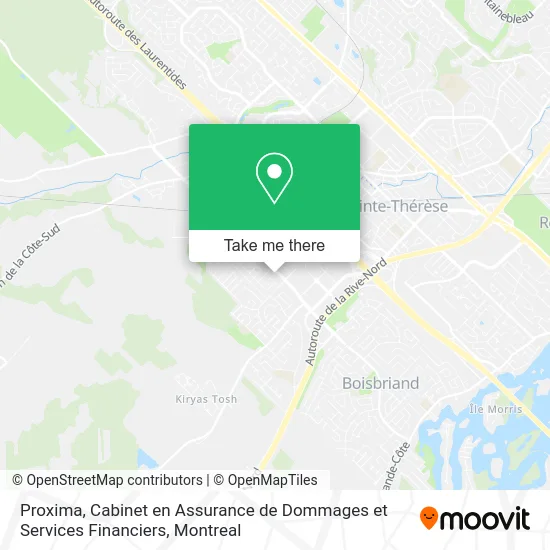 Proxima, Cabinet en Assurance de Dommages et Services Financiers map