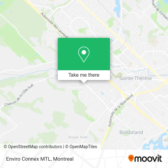 Enviro Connex MTL map