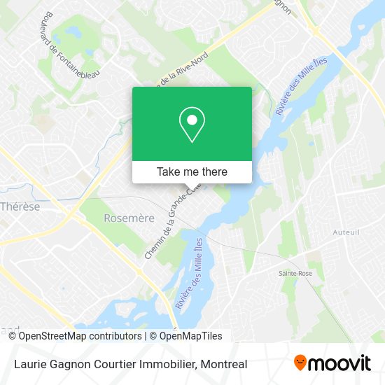 Laurie Gagnon Courtier Immobilier map