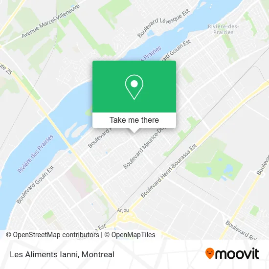 Les Aliments Ianni map