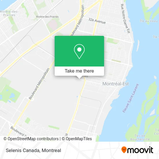 Selenis Canada map