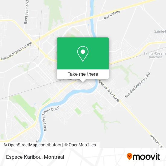 Espace Karibou map