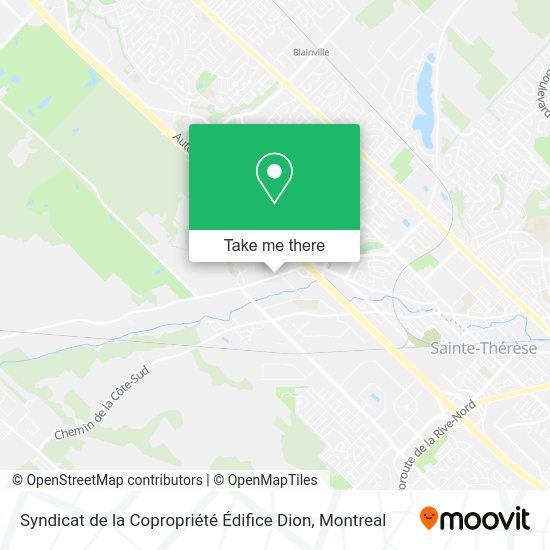 Syndicat de la Copropriété Édifice Dion map