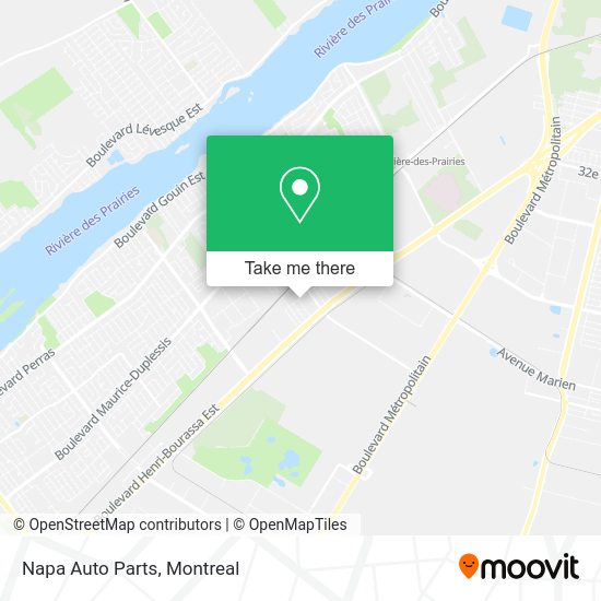 Napa Auto Parts map