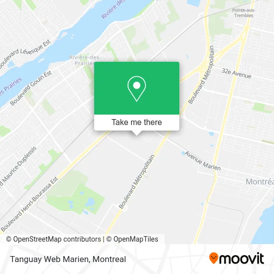 Tanguay Web Marien map
