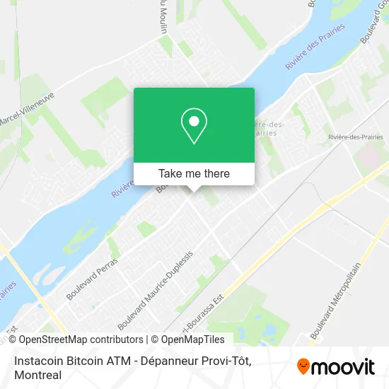 Instacoin Bitcoin ATM - Dépanneur Provi-Tôt map