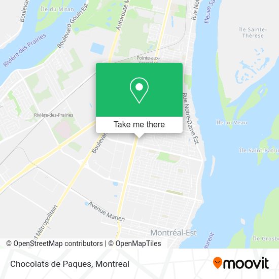 Chocolats de Paques map