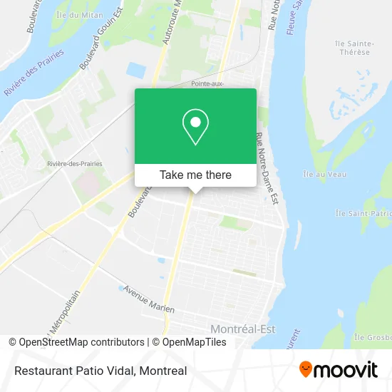 Restaurant Patio Vidal map
