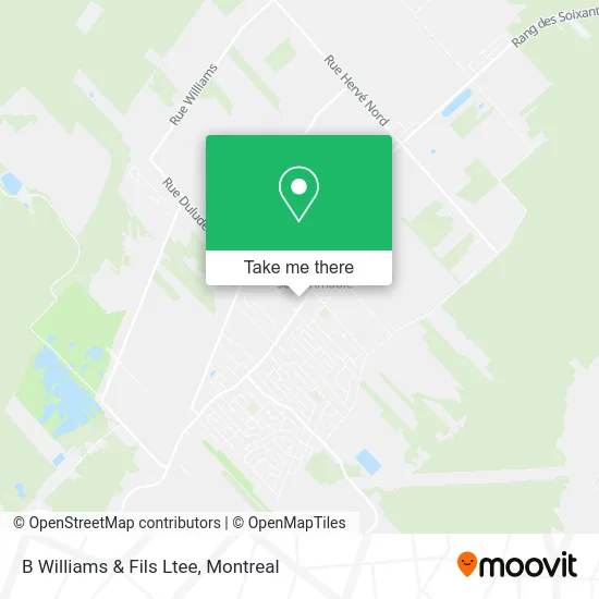 B Williams & Fils Ltee map