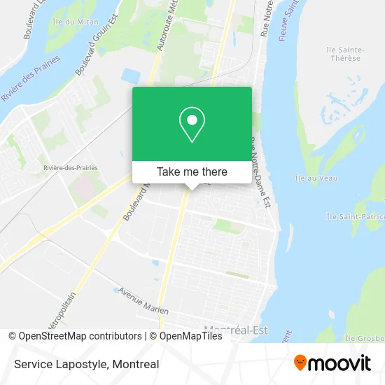 Service Lapostyle map