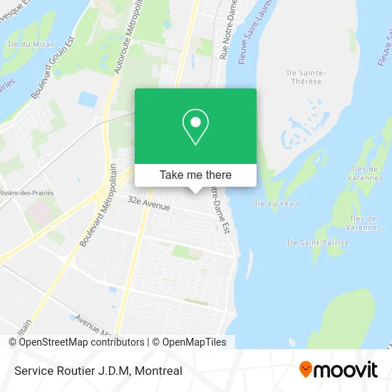 Service Routier J.D.M map