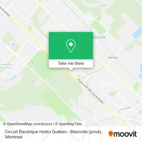 Circuit Électrique Hydro Québec - Blainville (privé) map