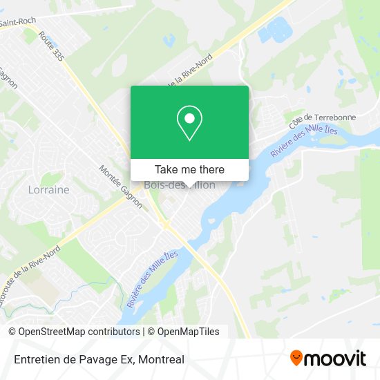 Entretien de Pavage Ex map