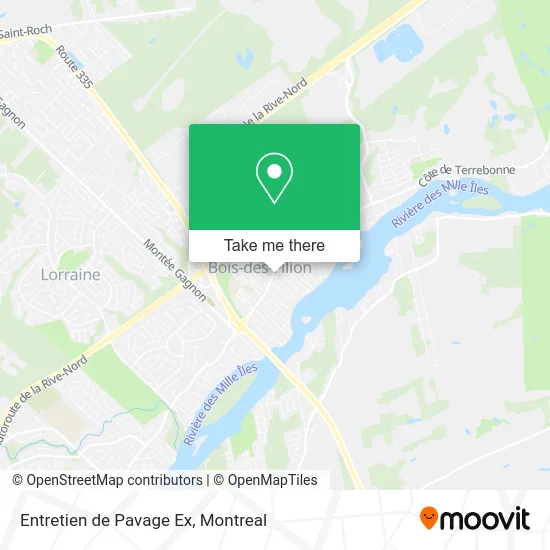 Entretien de Pavage Ex map