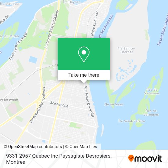 9331-2957 Québec Inc Paysagiste Desrosiers map