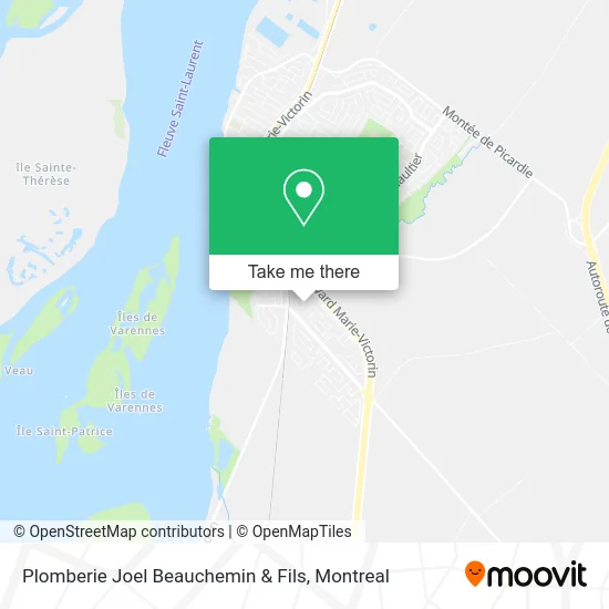 Plomberie Joel Beauchemin & Fils map