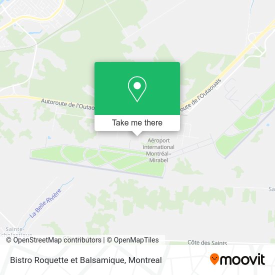 Bistro Roquette et Balsamique map