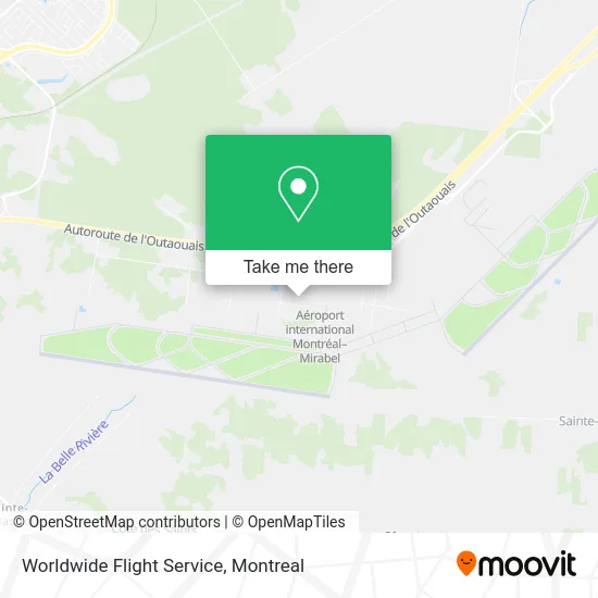 Worldwide Flight Service map