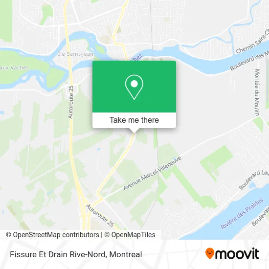 Fissure Et Drain Rive-Nord map