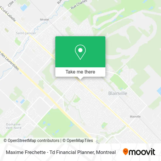 Maxime Frechette - Td Financial Planner map