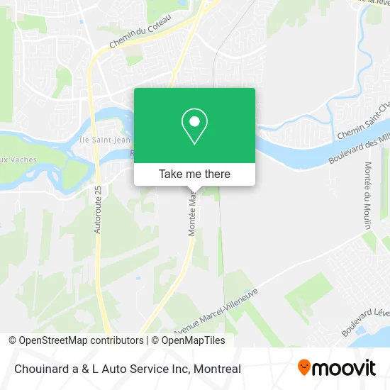 Chouinard a & L Auto Service Inc map
