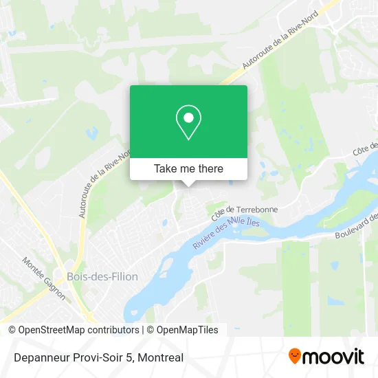 Depanneur Provi-Soir 5 map