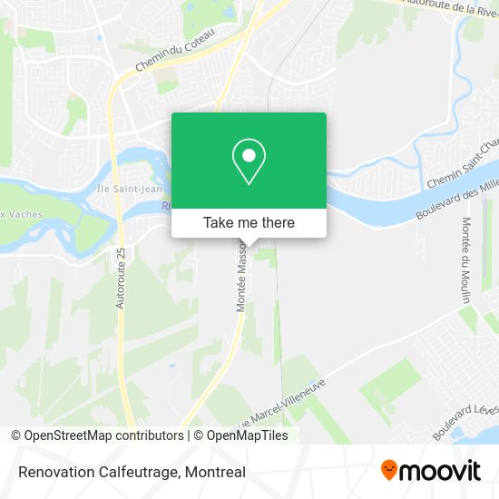Renovation Calfeutrage map