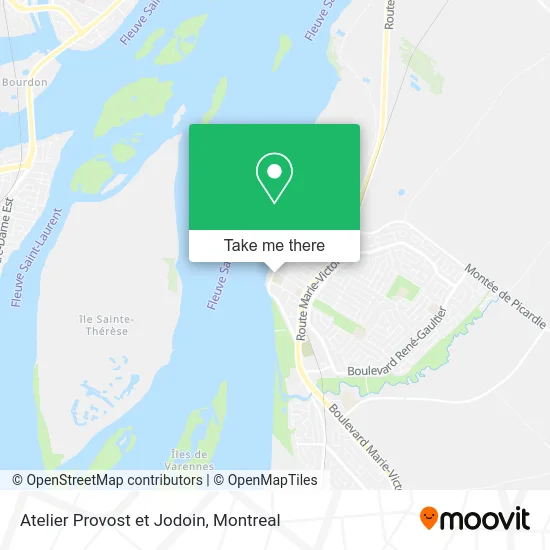 Atelier Provost et Jodoin map