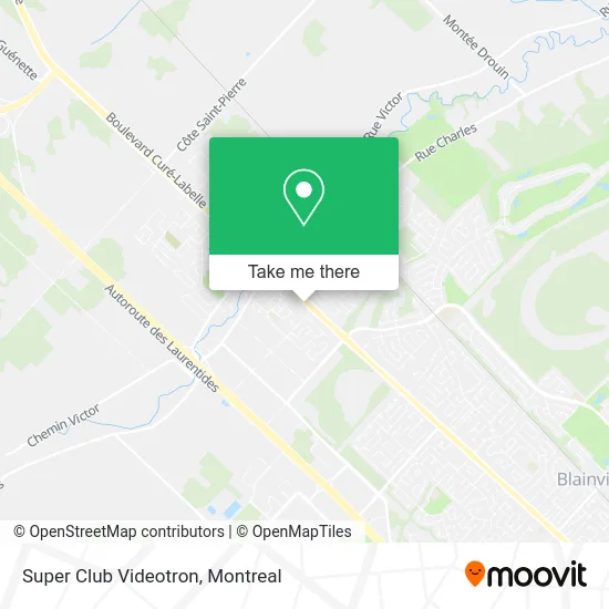 Super Club Videotron map