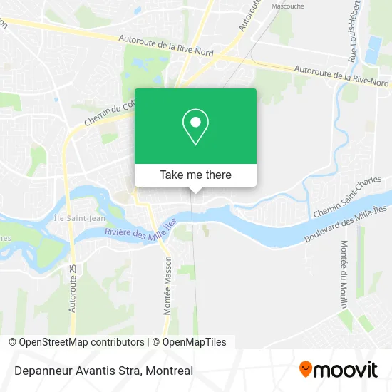 Depanneur Avantis Stra map