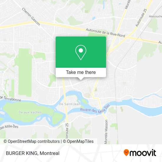 BURGER KING map