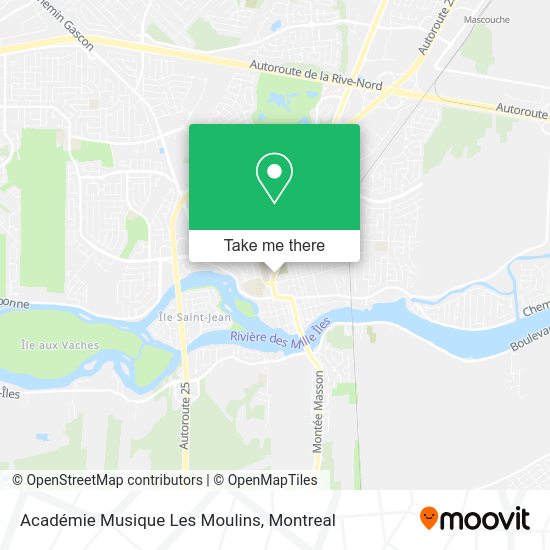 Académie Musique Les Moulins map