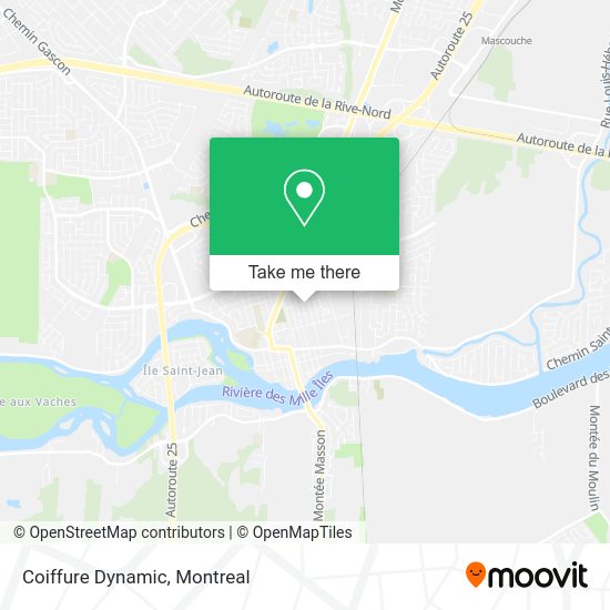 Coiffure Dynamic map