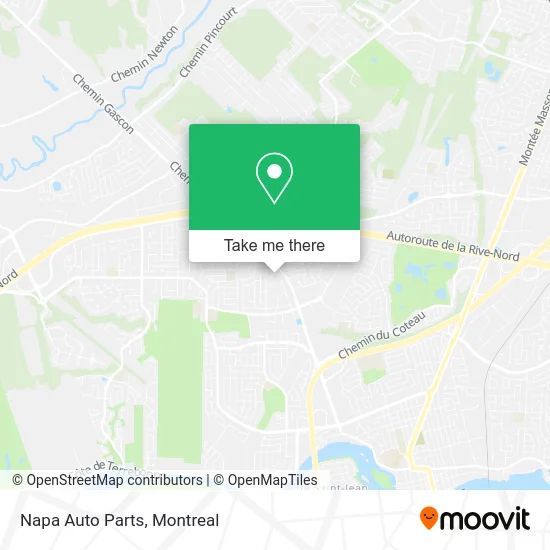 Napa Auto Parts map